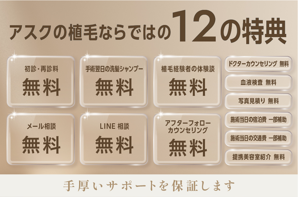 アスクの植毛12特典
