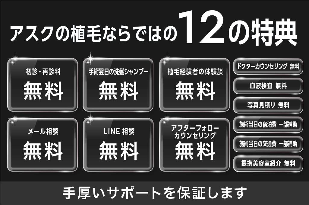 アスクの植毛12特典